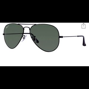 Ray ban 58mm polarized aviators